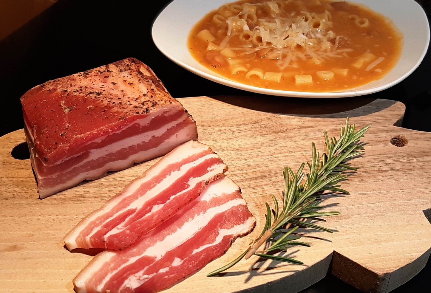 Pancetta affumicata stagionata - Marchio Qualità Del Trentino