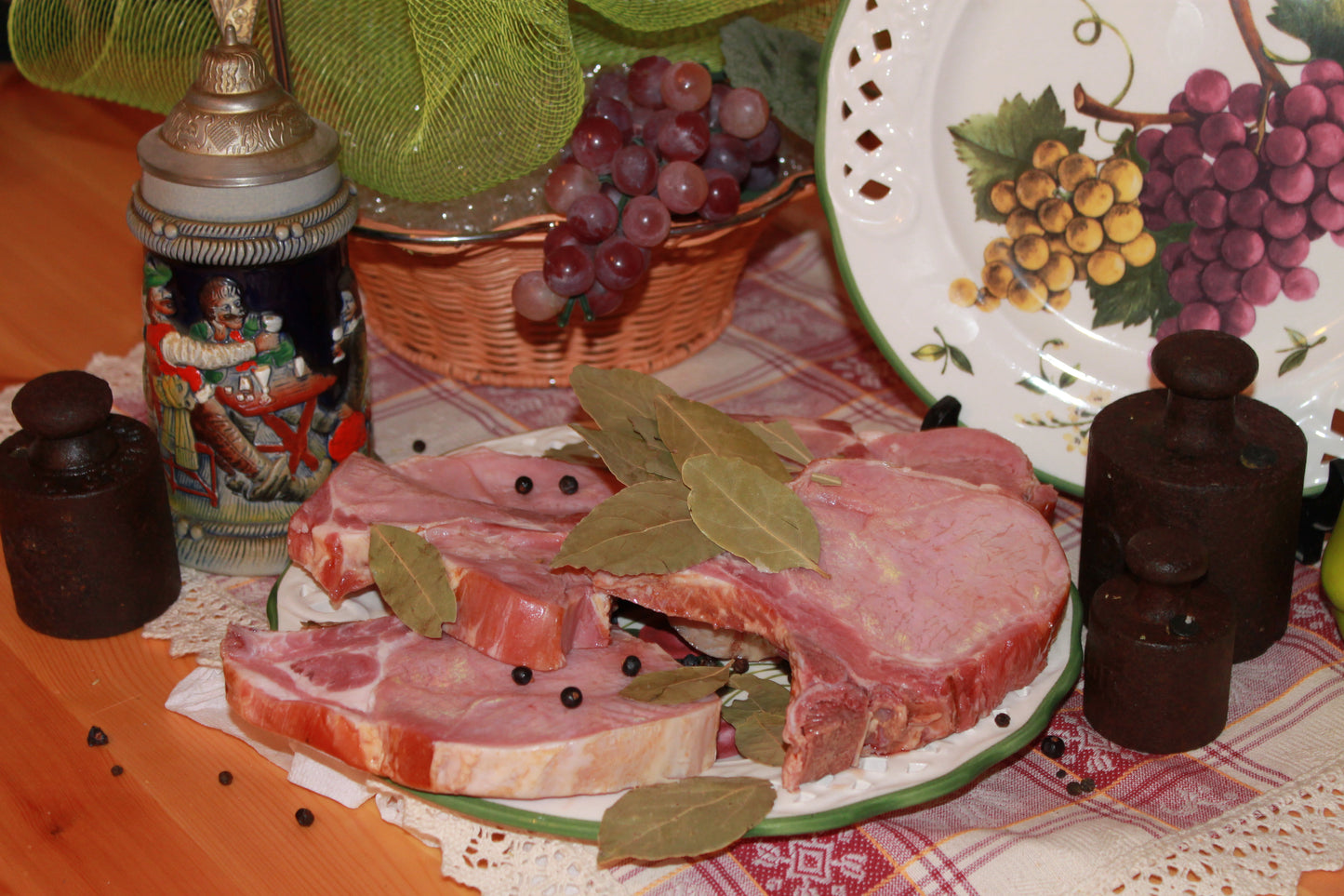 In Scheiben geschnittene geräucherte Lende (350g)