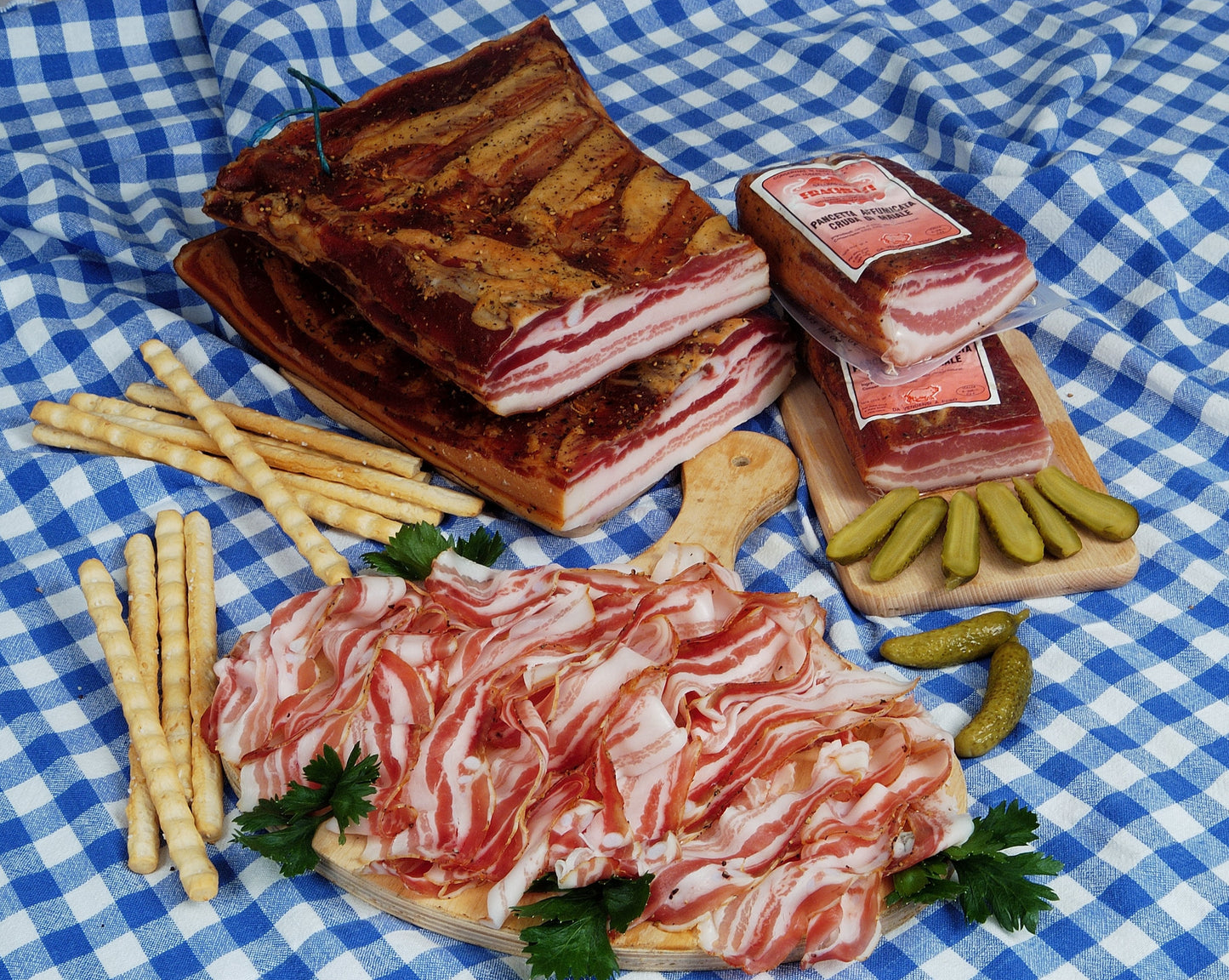 Gewürzter geräucherter Speck